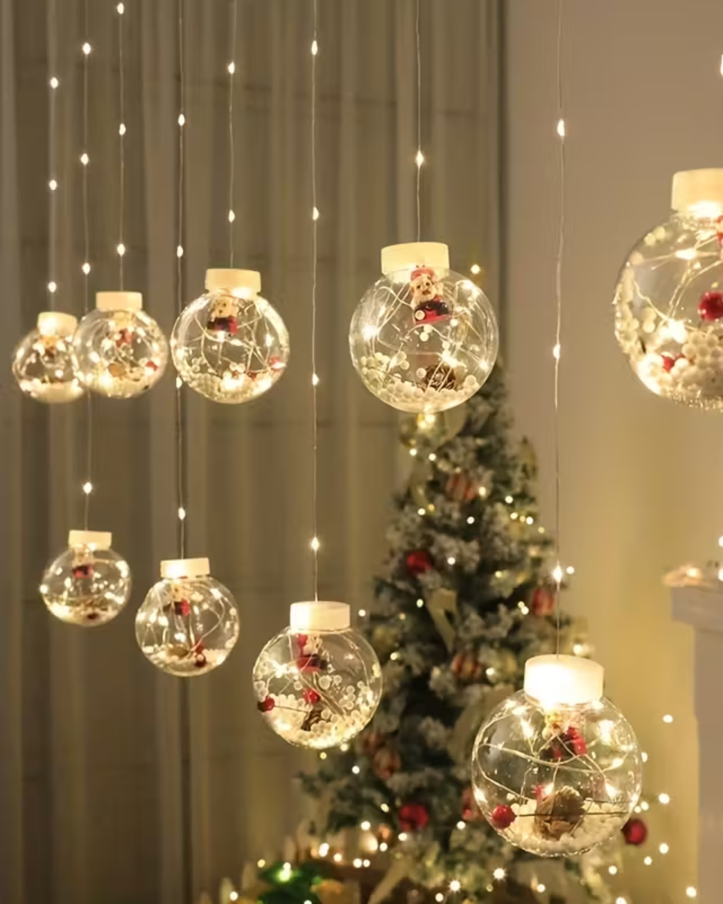 Guirlande Boules de Noël – Ambiance Cosy et Brillante
