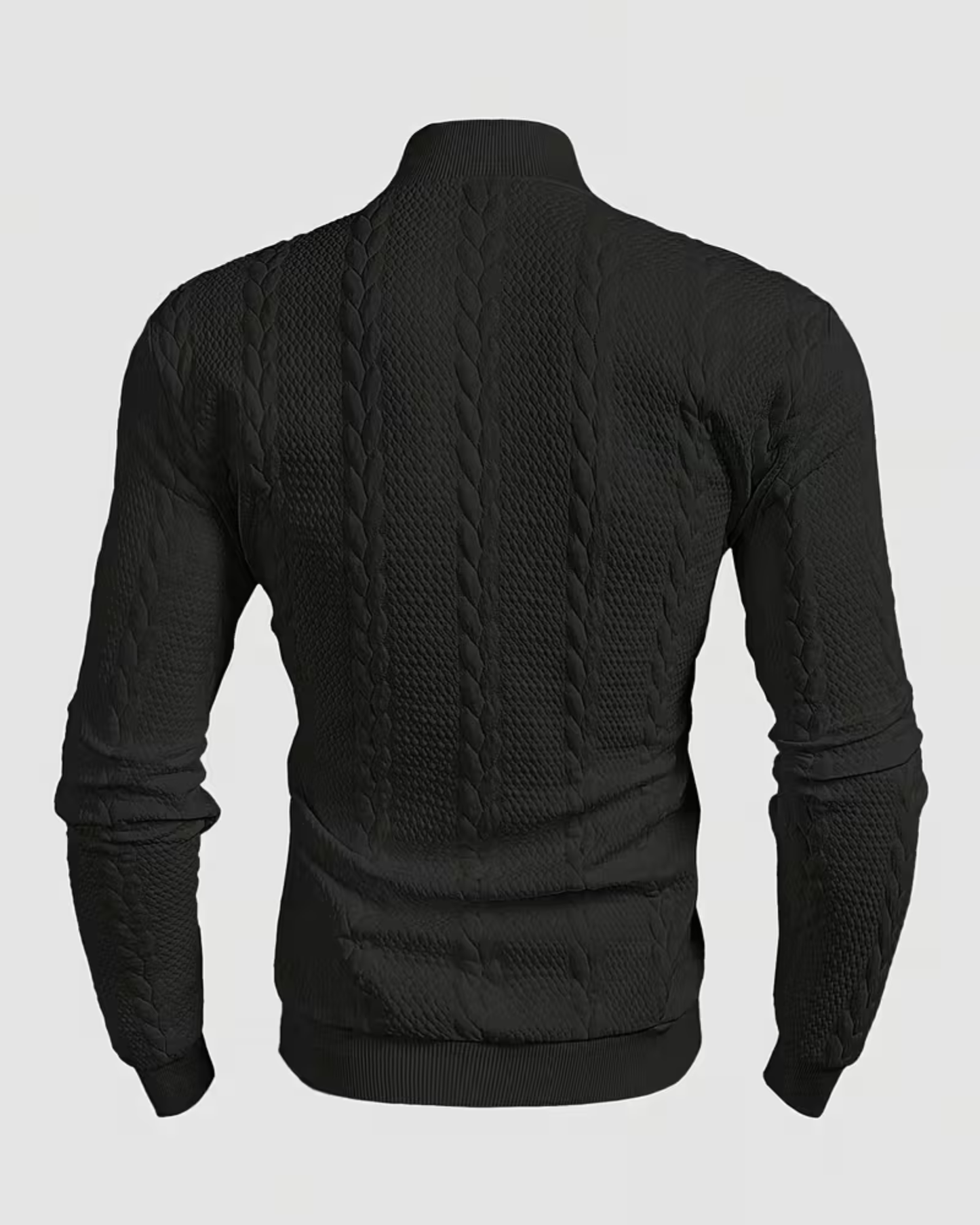 Sweat-shirt à manches longues pour homme, idéal pour l'automne et l'hiver, avec un col montant