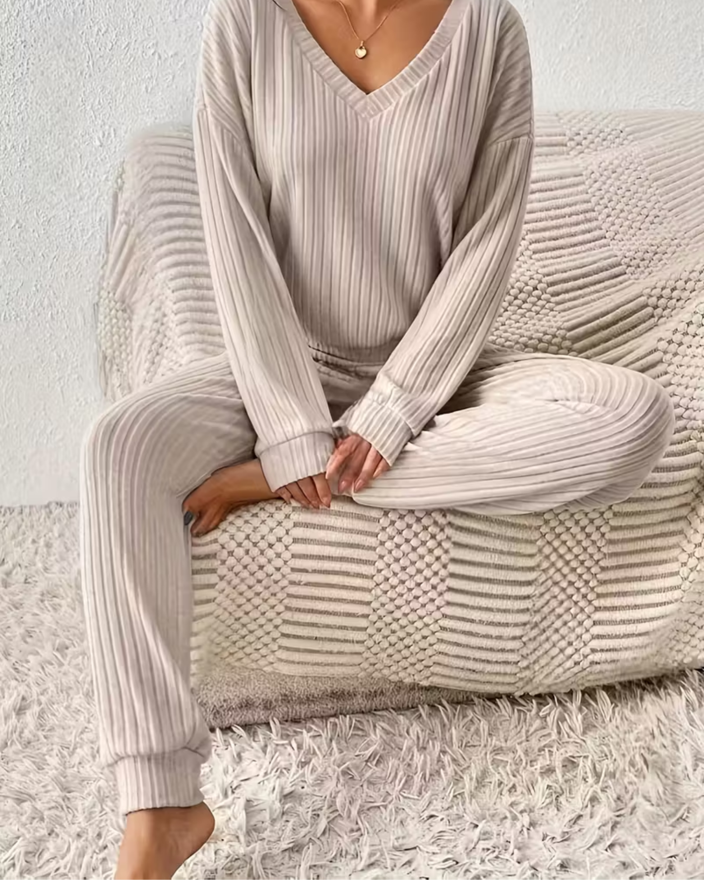 Ensemble Lounge Élégance – Beige Neutre