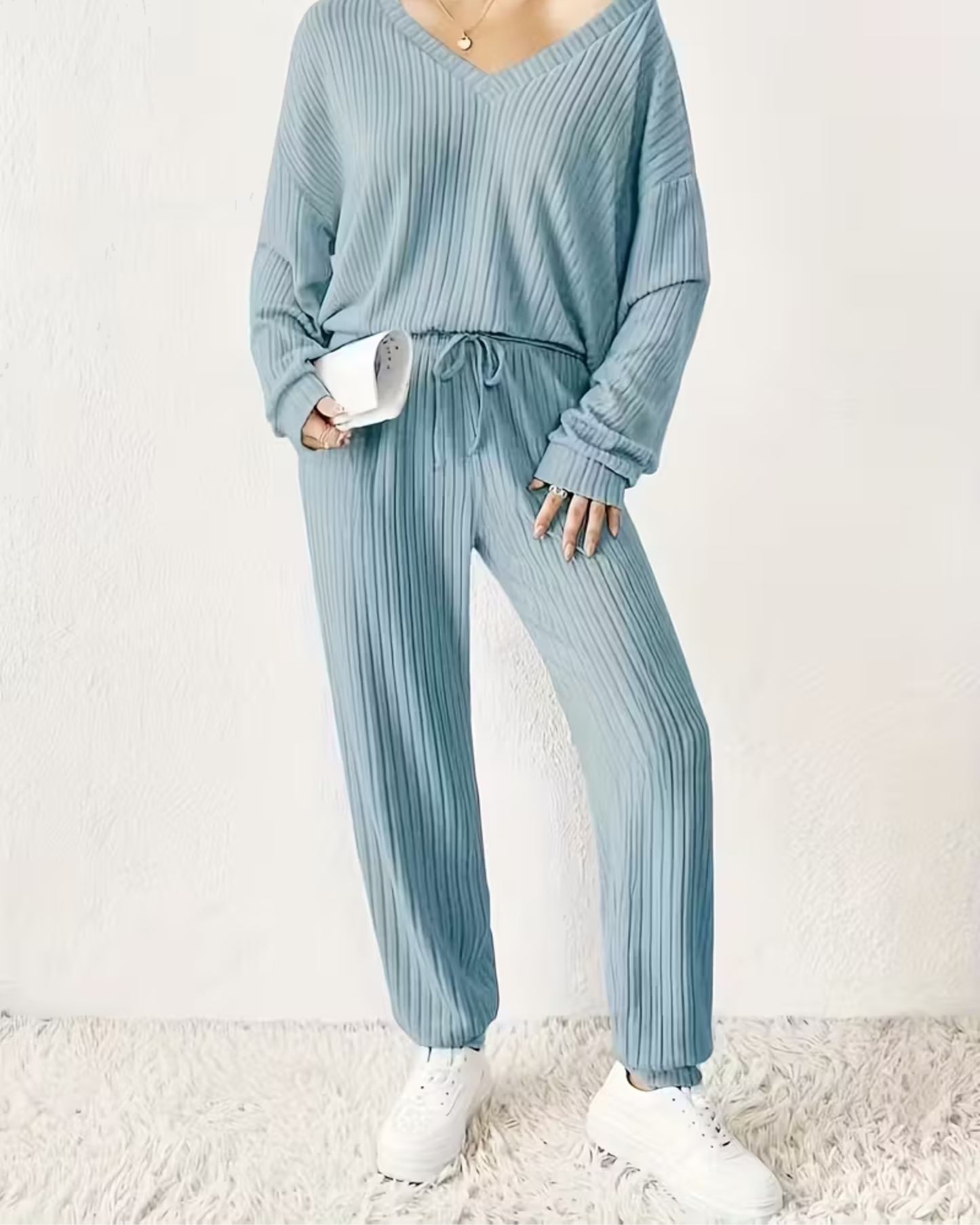 Ensemble Lounge Élégance – Bleu Ciel