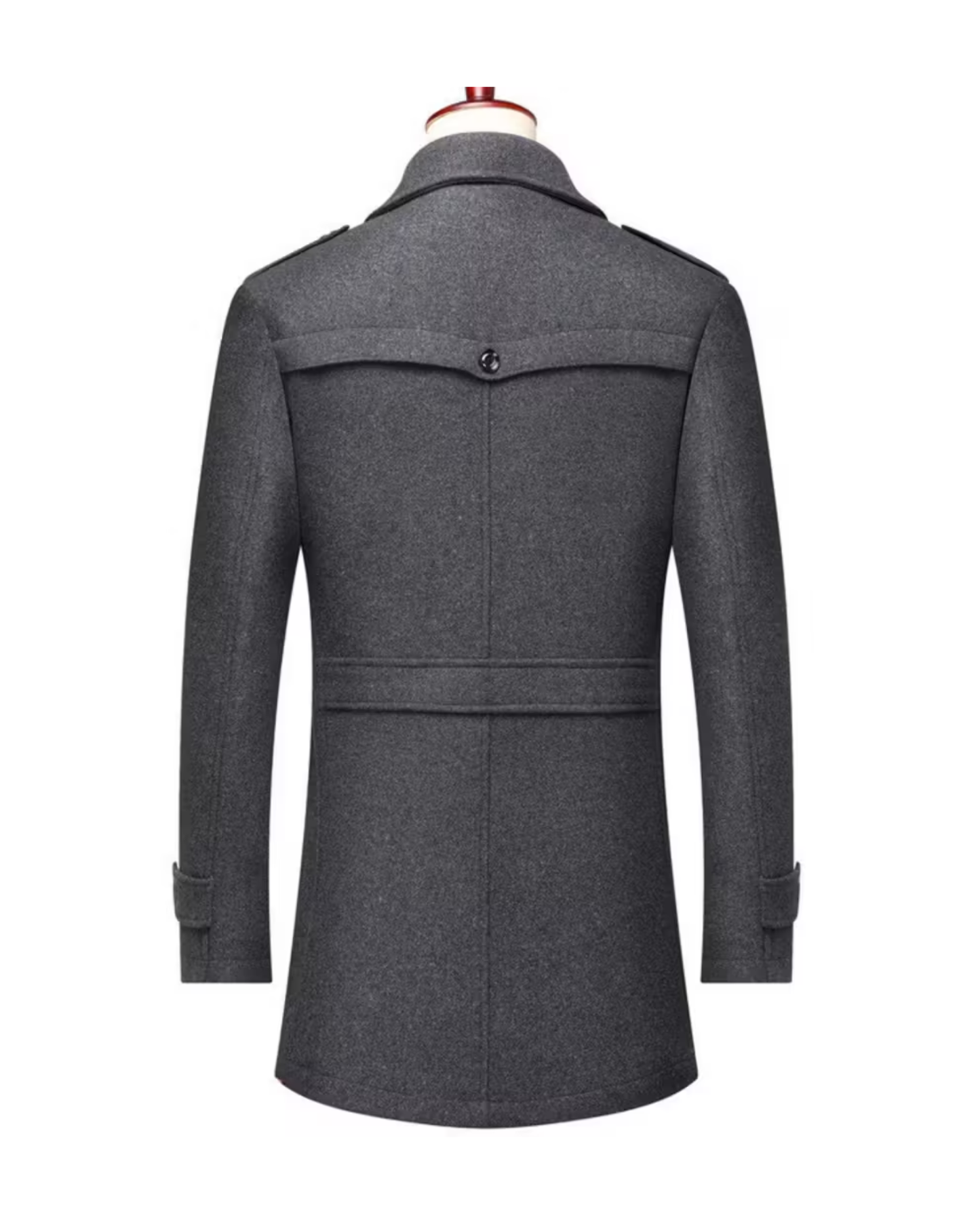 Veste d'automne-hiver chaude pour homme avec col rabattable et écharpe détachée zippée